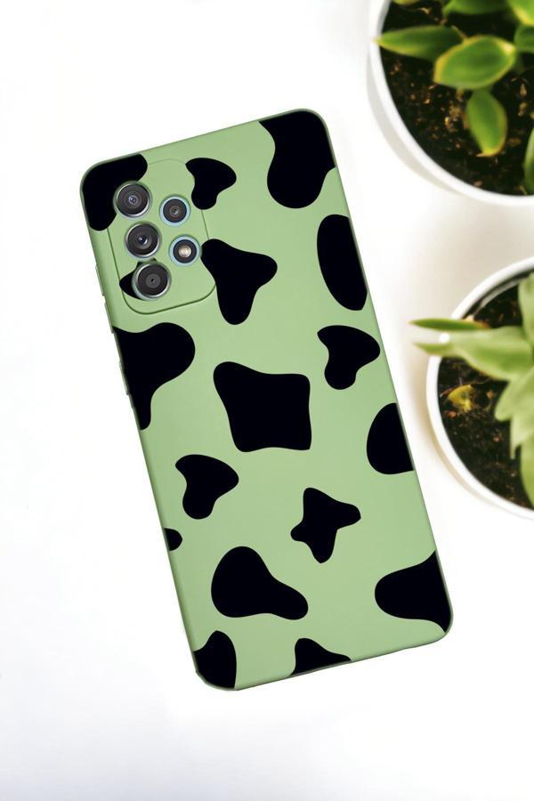 Mooodcase Samsung Galaxy A72 Uyumlu İnek Desenli Premium Silikonlu Lansman Telefon Kılıfı - Image 1