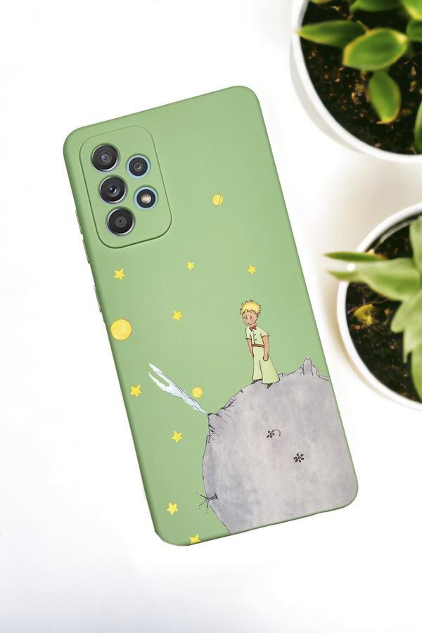Mooodcase Samsung Galaxy A72 Uyumlu Küçük Prens Desenli Premium Silikonlu Lansman Telefon Kılıfı - Image 1