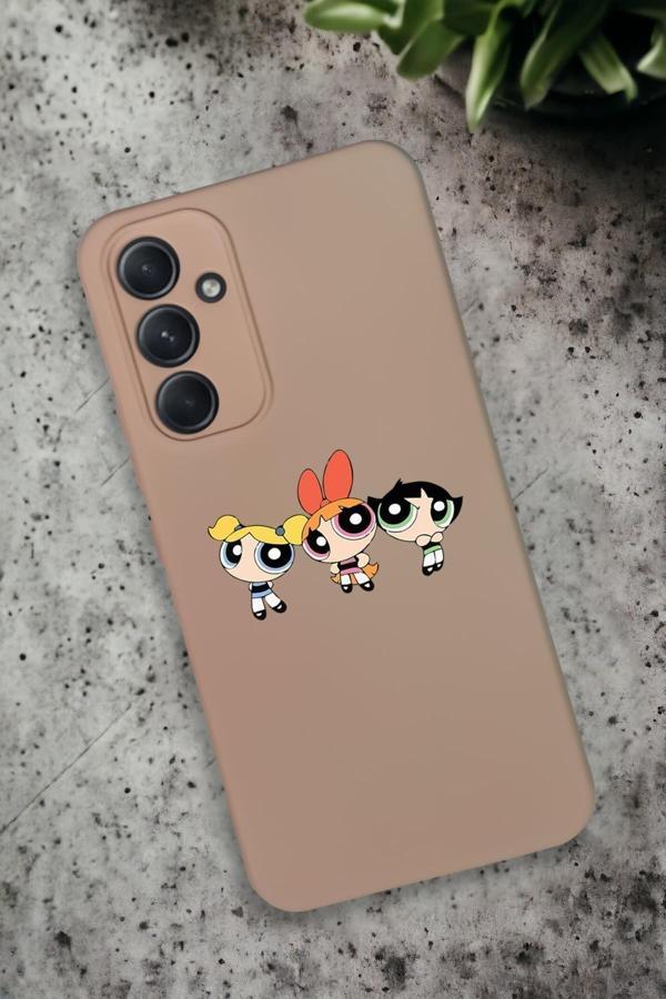 Mooodcase Samsung Galaxy A34 Uyumlu Powerpuff Girls Desenli Premium Silikonlu Lansman Telefon Kılıfı - Image 1