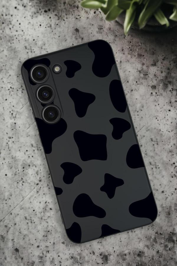Mooodcase Samsung Galaxy S23 Uyumlu İnek Desenli Premium Silikonlu Lansman Telefon Kılıfı - Image 1