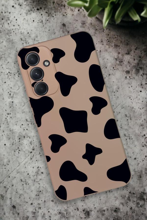 Mooodcase Samsung Galaxy A54 Uyumlu İnek Desenli Premium Silikonlu Lansman Telefon Kılıfı - Image 1