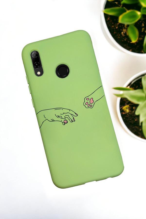 Mooodcase Huawei P Smart 2019 Uyumlu Hand And Paw Desenli Premium Silikonlu Lansman Telefon Kılıfı - Image 1