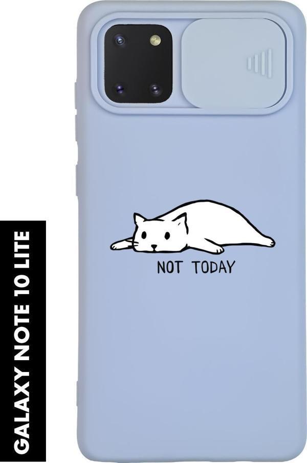 Mooodcase Samsung Note 10 Lite Uyumlu Not Today Desenli Slider Kamera Korumalı Telefon Kılıfı - Image 1