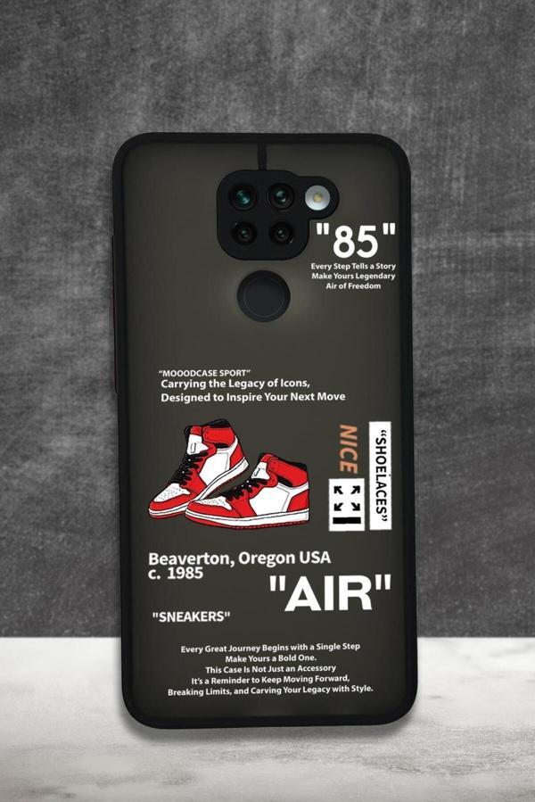 Mooodcase Xiaomi Redmi Note 9 Uyumlu Sneaker Step Desenli Buzlu Şeffaf Telefon Kılıfı - Image 1