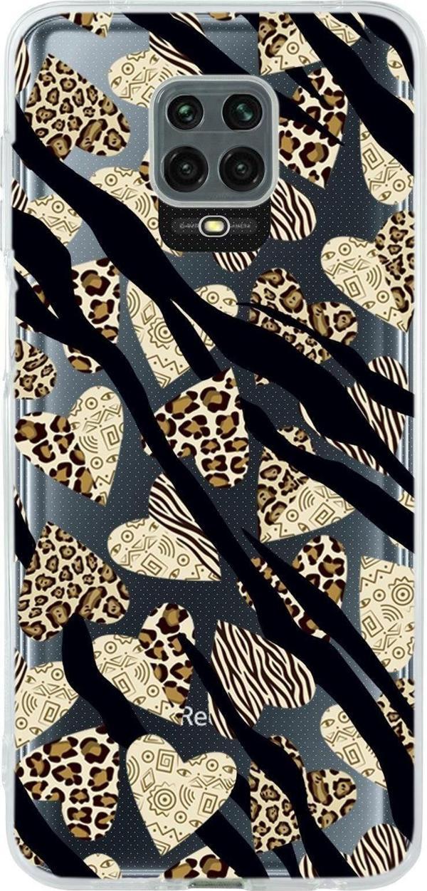 Mooodcase Xiaomi Redmi Note 9S Love Animals Premium Şeffaf Silikon Kılıf - Image 1