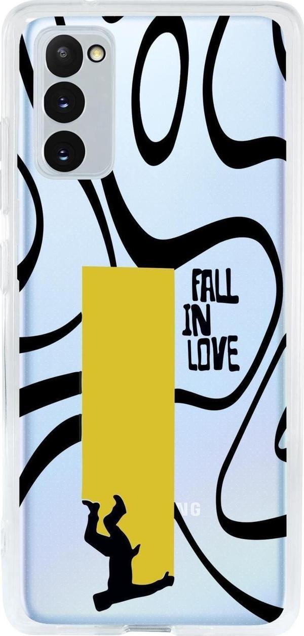Mooodcase Samsung S20 Fe Fall In Love Premium Şeffaf Silikon Kılıf - Image 1