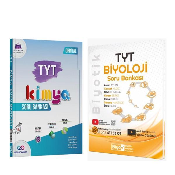 Orbital TYT Kimya ve Biyotik Biyoloji Soru Bankası Seti 2 Kitap - Orbital yayınları - Image 1