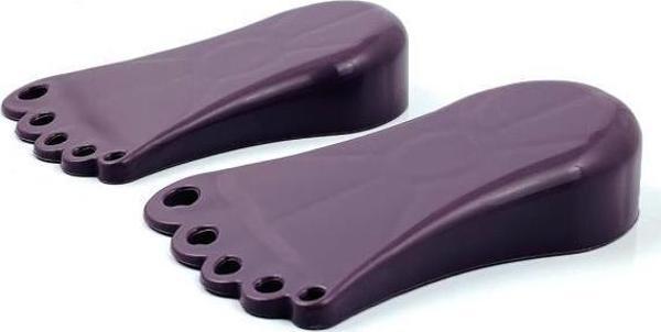 Plastik 2li Ayak Şekilli Kapı Altlığı Altı Stoperi Durdurucu Mor - Image 1