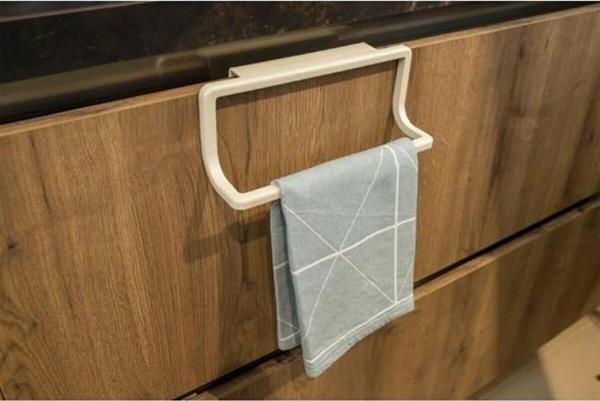 Plastik 22cm Bej Banyo Dolap Havlu Askısı Havluluk - Image 1