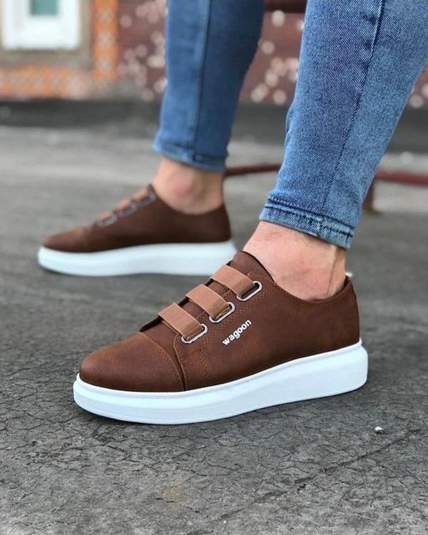 Taba Kalın Taban Casual Erkek Ayakkabı - Image 1