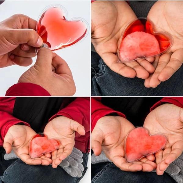 Kırmızı Kalp Jel Isıtıcı Cep Sobası - Image 1