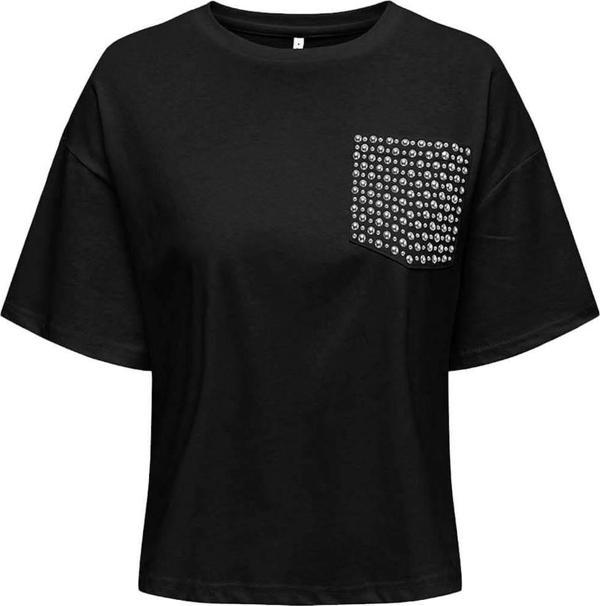 Only Onlterza S/S O-Neck Top Box Kadın T-shirt 15343834 - Image 1