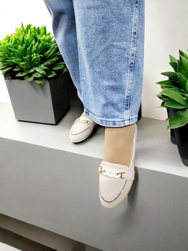 Gokcekundura06 Kadın Pırıltılı Zincirli Kaydırmaz Taban Günlük Ev Ve Dışarı Babeti - Image 1