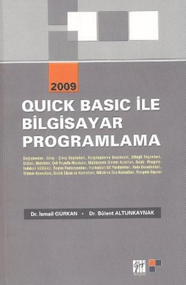 Quick Basic ile Bilgisayar Programlama - Gazi Kitabevi - Image 1