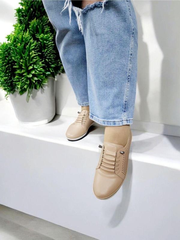 Gokcekundura06 Kadın Kaydırmaz Taban Merdiven Model Lastikli Spor Babet Ayakkabı - Image 1