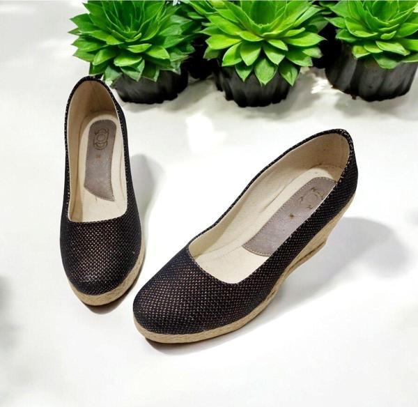 Gokcekundura06 Kadın Hasır Kova Model Ayakkabı 8 Cm - Image 1