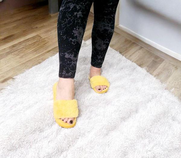 Gezer Kışlık Sessiz Taban Peluş Terlik - Image 1