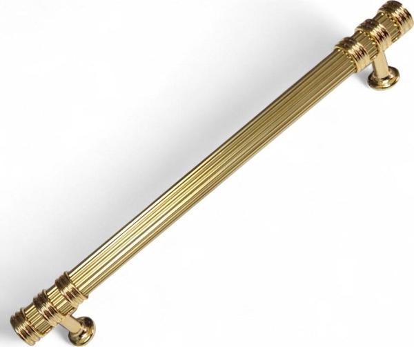 Çizgili Nesli Alüminyum Metal Lüks Modern Mobilya Çekmece Mutfak Dolabı Kulpu Altın 96mm - Image 1