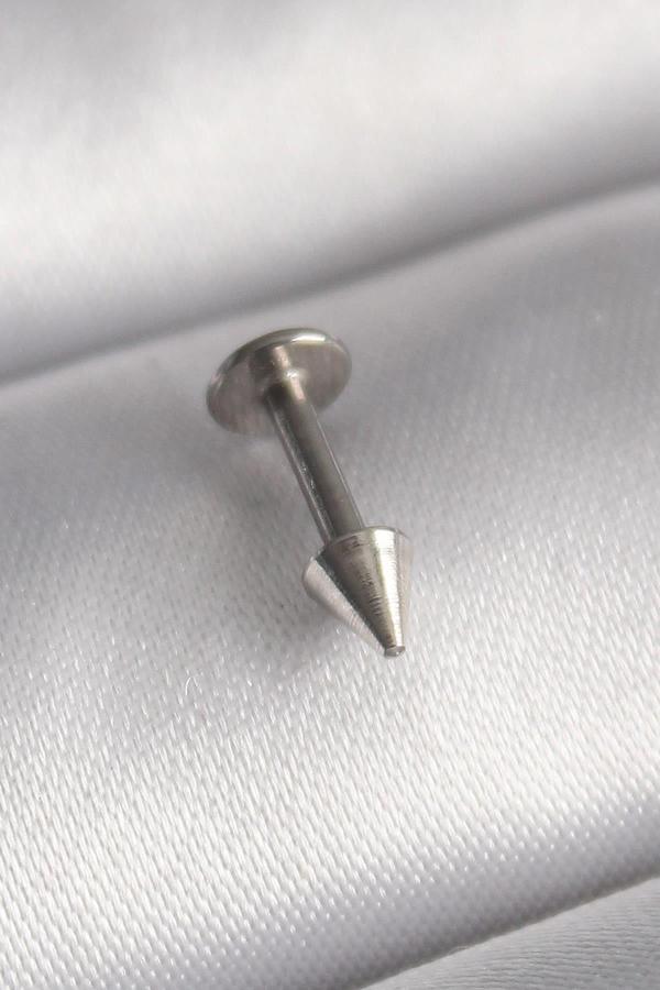 Celira Çelik Gümüş Renk Çivi Model Piercing - Image 1
