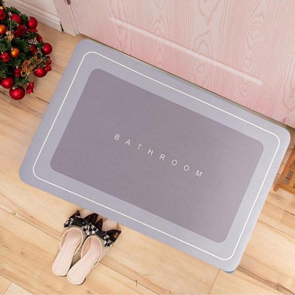 Starnewstore Trndx Paspası Süper Su Emici Kaymaz Tabanlı Paspas Banyo Paspası Dikdörtgen Diatomit Paspas Sü - Image 1