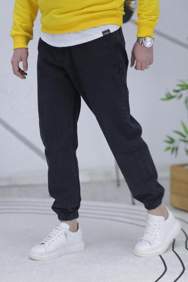 Wafra Erkek Paçası Lastikli Boyfriend Kot Pantalon 656 - Image 1