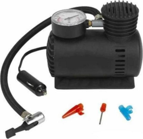 Aem Mini Oto Hava Kompresörü, Taşınabilir Araba Pompası Siyah 250 Psi 12V Mini Hava Kompresörü - Image 1