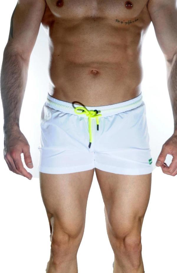 Erkek Beyaz Mini Mayo Short - Image 1