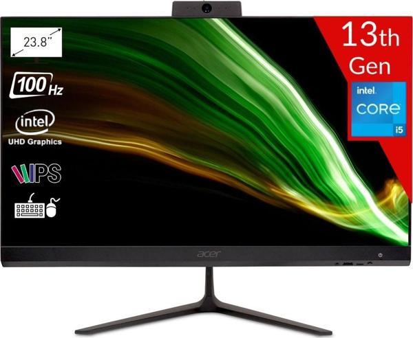 Acer C24-2Ye13U5Unl Intel Core İ5-1334U 16Gb 512Gb Ssd Intel Uhd Graphics Linux 23.8 Fhd Ips 100Hz Dq.Bn1Em.006 Siyah All İn One Bilgisayar - Image 1