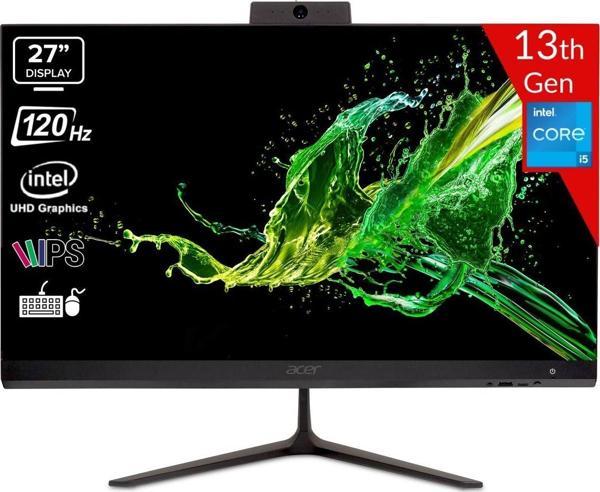 Acer C27-2E13U5Unl Intel Core İ5-1334U 8Gb 512Gb Ssd Intel Uhd Graphics Linux 27 Fhd Ips 120Hz Dq.Bnhem.001 Siyah All İn One Bilgisayar - Image 1