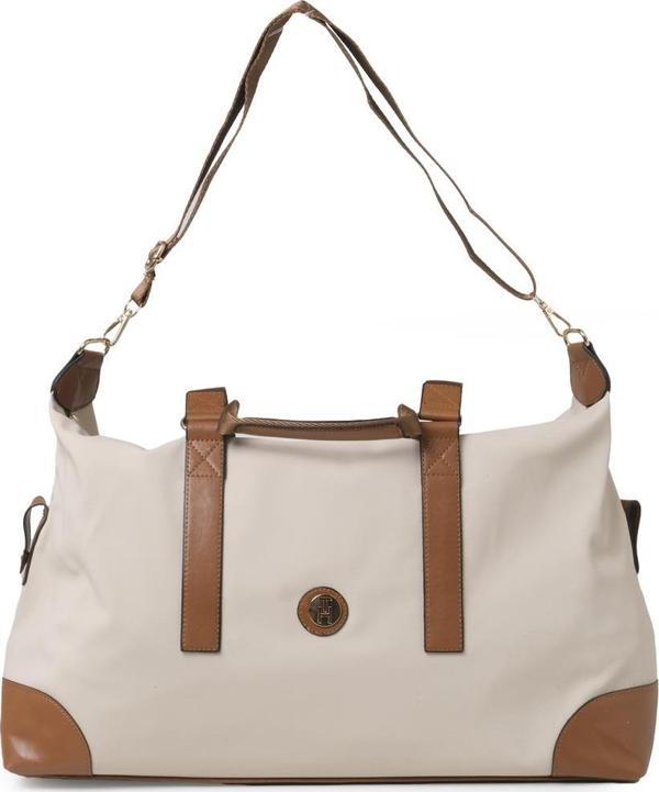 TH Bag Kadın Seyahat Çantası TH-YK15115 Krem-Taba - Image 1