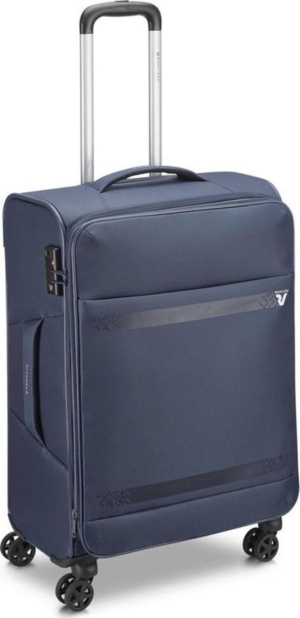 Unisex Valiz 41464223 Roncato Trolley Medıo 4R 65 Cm Exp. Jazz 4.0 Blu Notte - Image 1