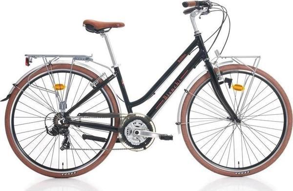 BIANCHI RUBINO KADIN ŞEHİR BİSİKLETİ 430H V 28 JANT 21 VİTES BLACK GLOSSY - Image 1