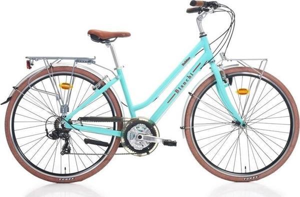 BIANCHI RUBINO KADIN ŞEHİR BİSİKLETİ 430H V 28 JANT 21 VİTES CELESTE GLOSSY - Image 1