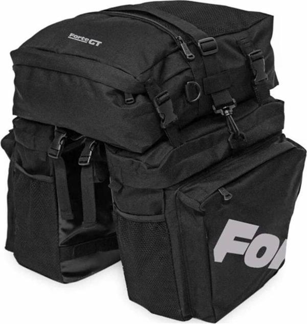 FORTE GT BİSİKLET TUR ÇANTASI HEYBE LÜX 60 LT SİYAH XBYC824 - Image 1