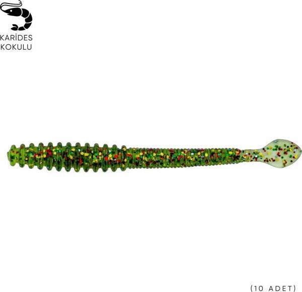 Silikon Sahte Kurt Yem - 2,2g 87mm - Fishack Wormix - Jungle - Image 1