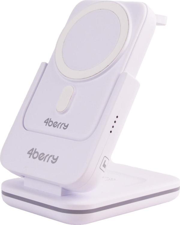 BWLm01B Beyaz Powerbank & Stand – 5-in-1, 10 000 mAh, 20 W Hızlı Şarj - Image 1