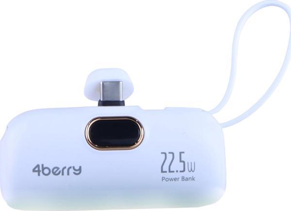 DX269B Beyaz Powerbank – 5.000 mAh, 22.5 W Type-C Hızlı Şarj - Image 1