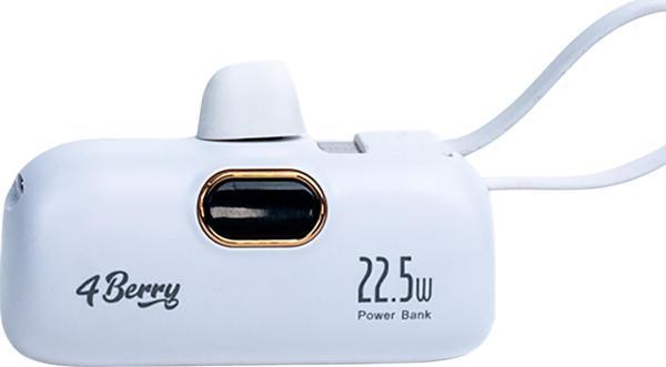 DX268Y Beyaz Powerbank – 5.000 mAh, 22.5 W Lightning Hızlı Şarj - Image 1