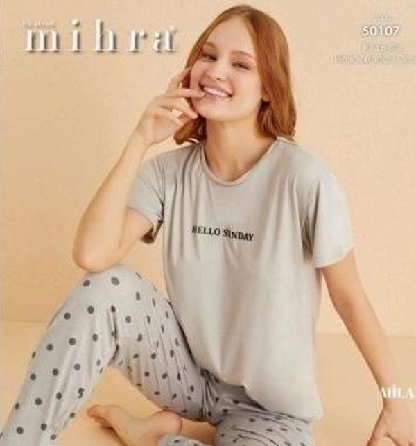Kadın Kısa Kol Pijama Takımı - Image 1