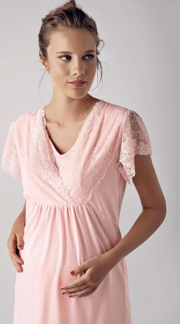 Bayan Kısa Kol Lohusa Pijama Takımı - Image 1