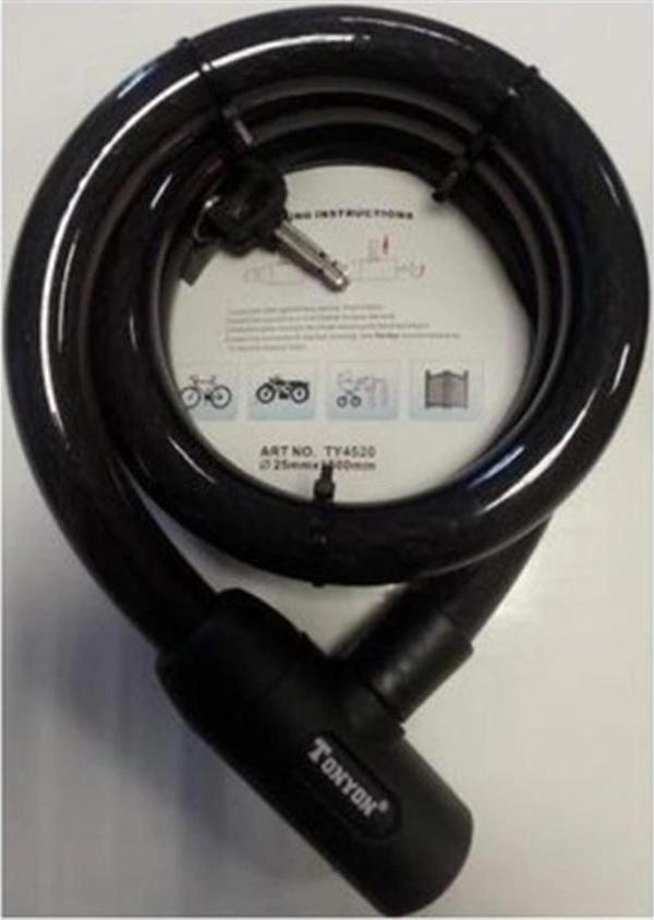 TONYON TY-4520 25x1500MM KALIN HALAT KİLİT SİYAH - Image 1