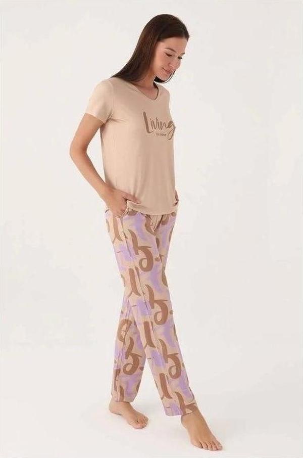 Kadın Kısa Kol Pijama Takımı - Image 1