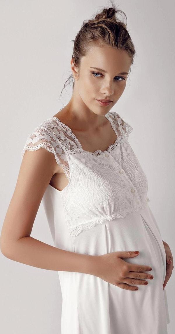 Bayan Kısa Kol Lohusa Pijama Takımı - Image 1