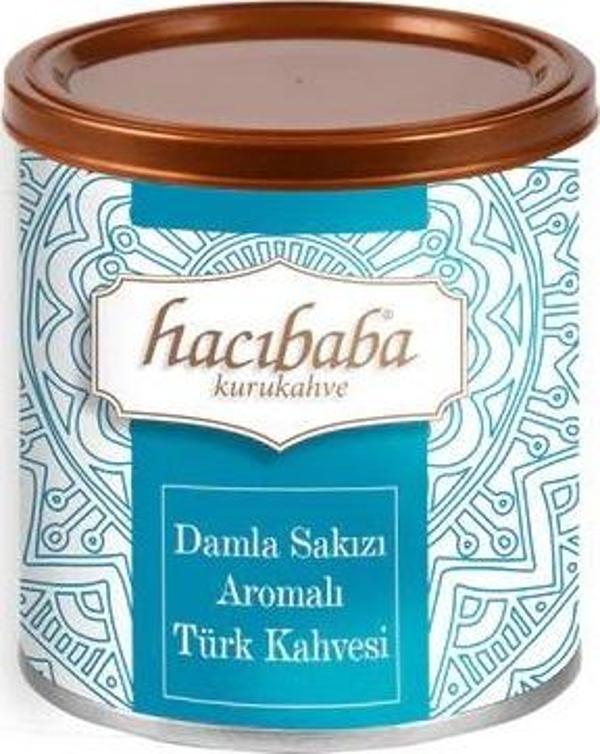 Hacıbaba Damla Sakızı Aromalı Türk Kahvesi Teneke 100 gr 3 Adet - Image 1