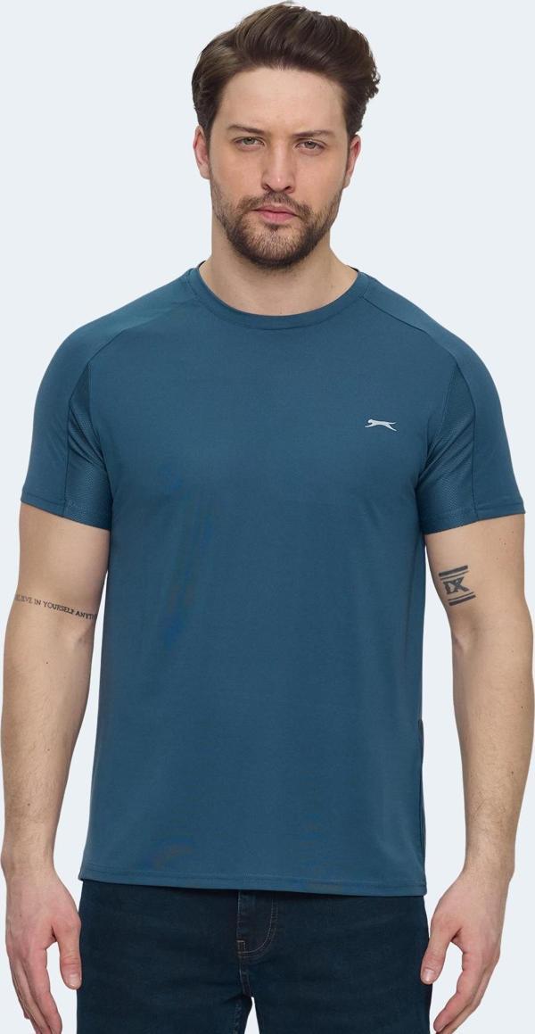 Slazenger VISHAL KTN Erkek Tişört Petrol - Image 1