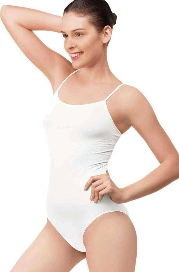 Elit Life Kadın Beyaz İnce Dikişsiz Askı Body Zıbın Atlet 874 - Image 1