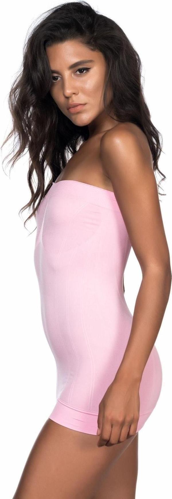 PEMBE   Soft Desenli Straplez Atlet - Image 1