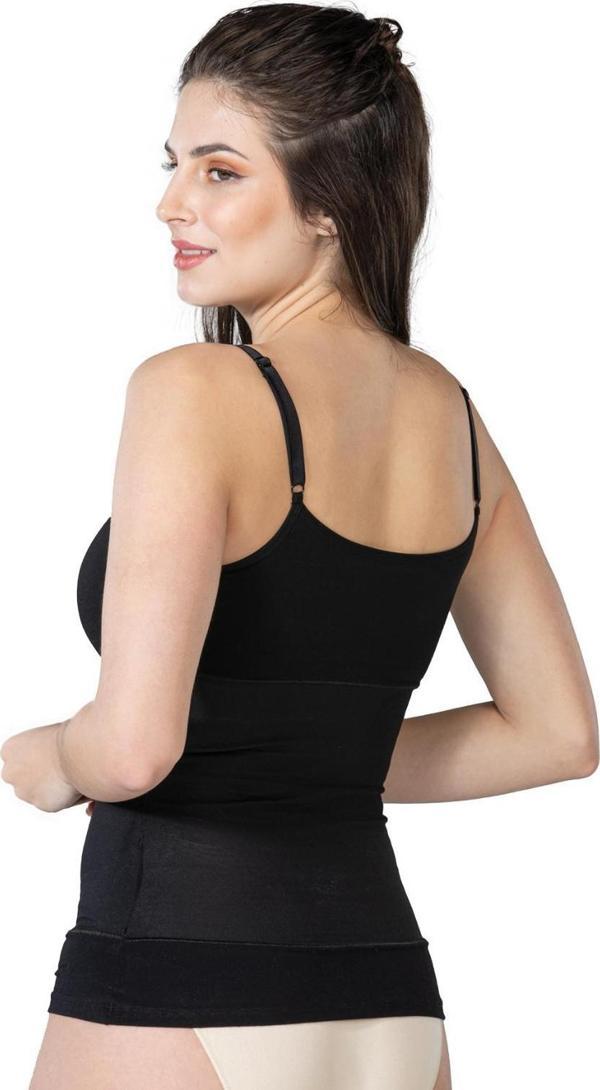 SİYAH    Cotton Emzirme Atlet Korse - Image 1