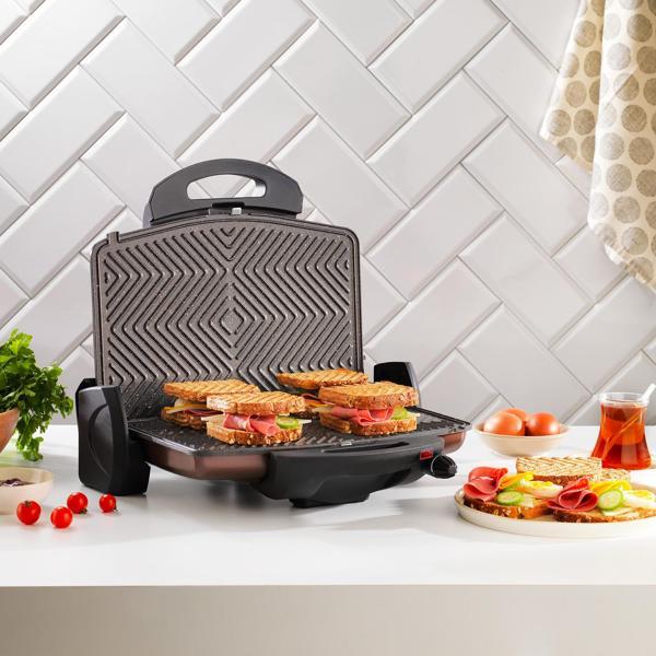 Schafer Grill Chef Tost Makinesi-Kahverengi - Image 1
