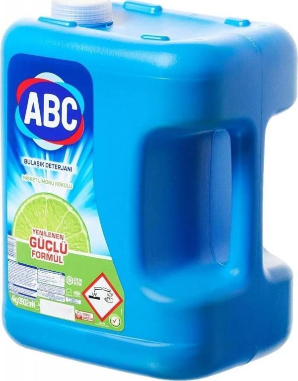 ABC Hijyen Sistemi Misket Limon Kokulu Bulaşık Deterjanı 4 kg (1 x 4000 g) - Image 1